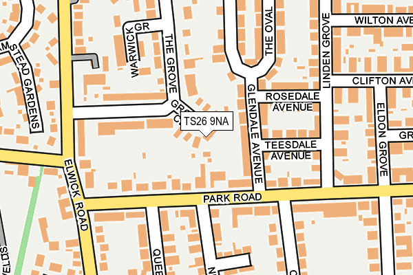 TS26 9NA map - OS OpenMap – Local (Ordnance Survey)