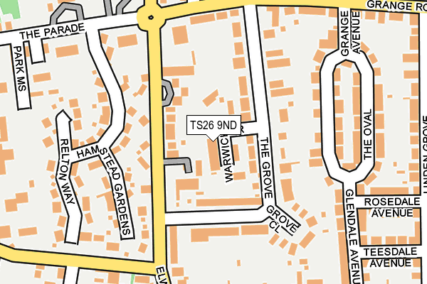 TS26 9ND map - OS OpenMap – Local (Ordnance Survey)