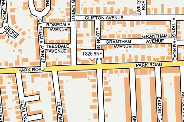 TS26 9NF map - OS OpenMap – Local (Ordnance Survey)