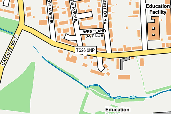 TS26 9NP map - OS OpenMap – Local (Ordnance Survey)