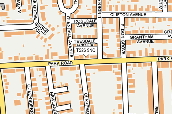 TS26 9NQ map - OS OpenMap – Local (Ordnance Survey)