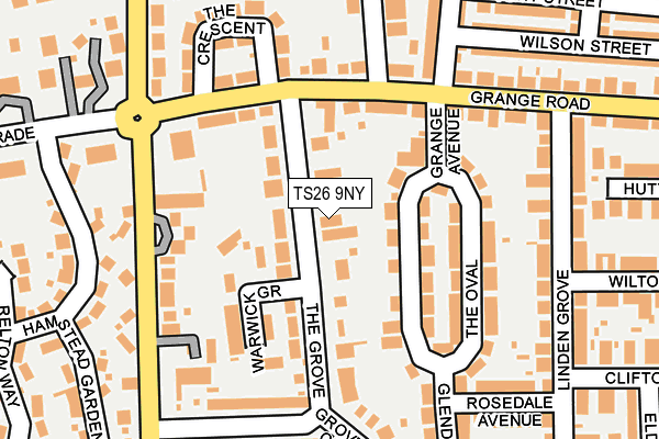 TS26 9NY map - OS OpenMap – Local (Ordnance Survey)