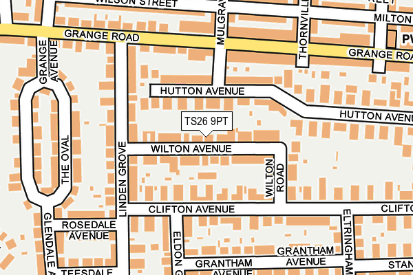 TS26 9PT map - OS OpenMap – Local (Ordnance Survey)