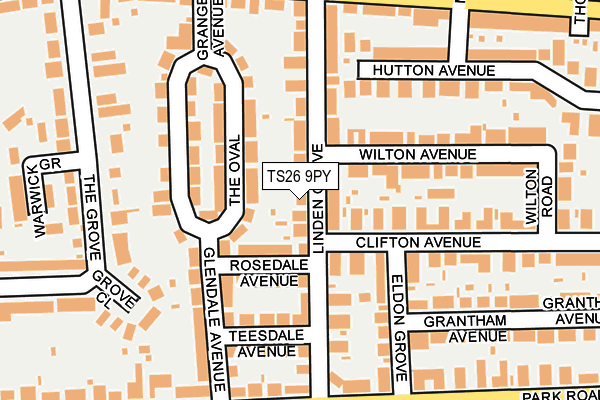 TS26 9PY map - OS OpenMap – Local (Ordnance Survey)