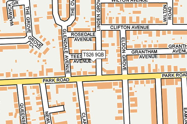 TS26 9QB map - OS OpenMap – Local (Ordnance Survey)