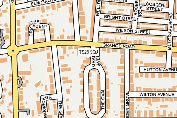 TS26 9QJ map - OS OpenMap – Local (Ordnance Survey)