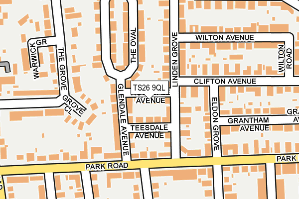 TS26 9QL map - OS OpenMap – Local (Ordnance Survey)