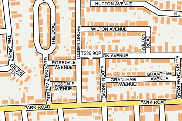 TS26 9QP map - OS OpenMap – Local (Ordnance Survey)