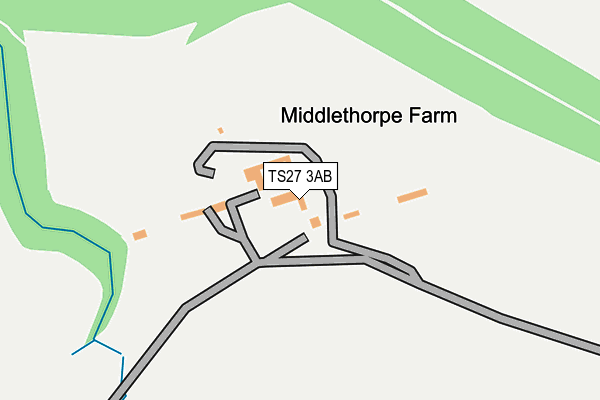 TS27 3AB map - OS OpenMap – Local (Ordnance Survey)