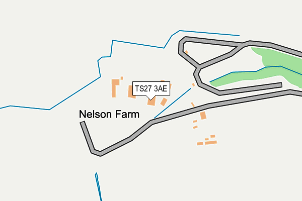 TS27 3AE map - OS OpenMap – Local (Ordnance Survey)