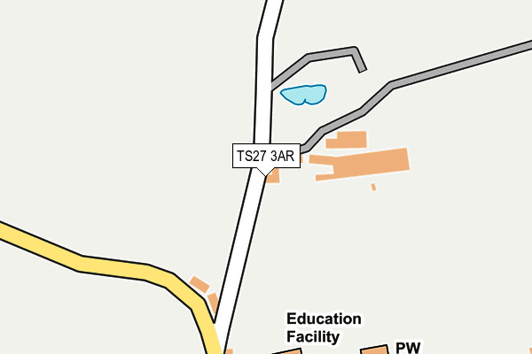 TS27 3AR map - OS OpenMap – Local (Ordnance Survey)