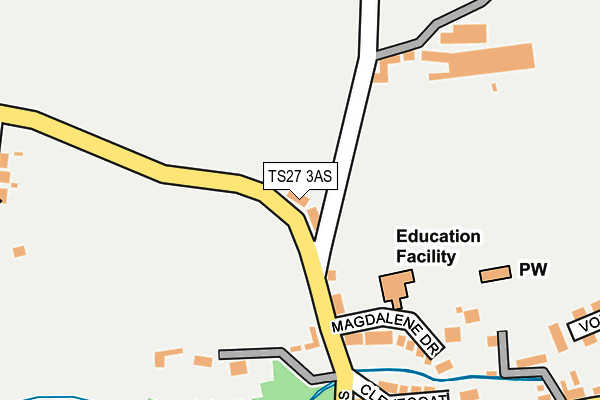 TS27 3AS map - OS OpenMap – Local (Ordnance Survey)