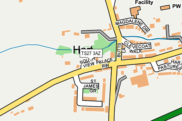 TS27 3AZ map - OS OpenMap – Local (Ordnance Survey)