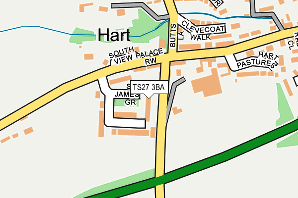 TS27 3BA map - OS OpenMap – Local (Ordnance Survey)