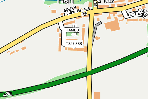 TS27 3BB map - OS OpenMap – Local (Ordnance Survey)