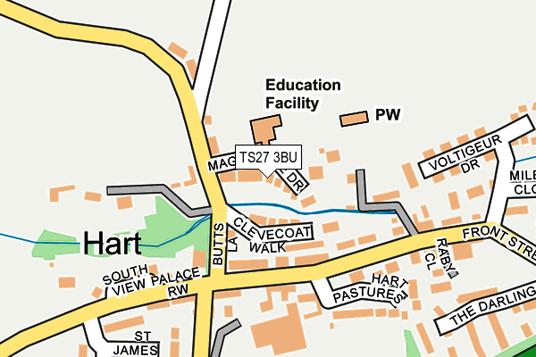 TS27 3BU map - OS OpenMap – Local (Ordnance Survey)