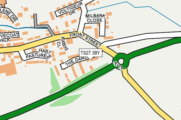 TS27 3BY map - OS OpenMap – Local (Ordnance Survey)