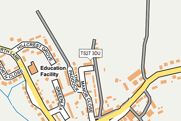 TS27 3DU map - OS OpenMap – Local (Ordnance Survey)