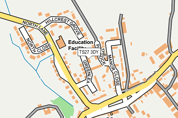 TS27 3DY map - OS OpenMap – Local (Ordnance Survey)