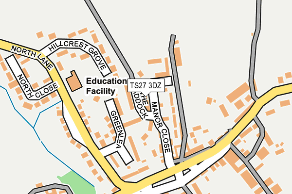 TS27 3DZ map - OS OpenMap – Local (Ordnance Survey)