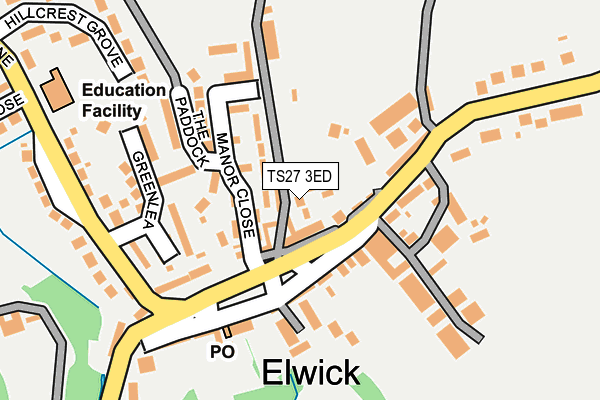 TS27 3ED map - OS OpenMap – Local (Ordnance Survey)