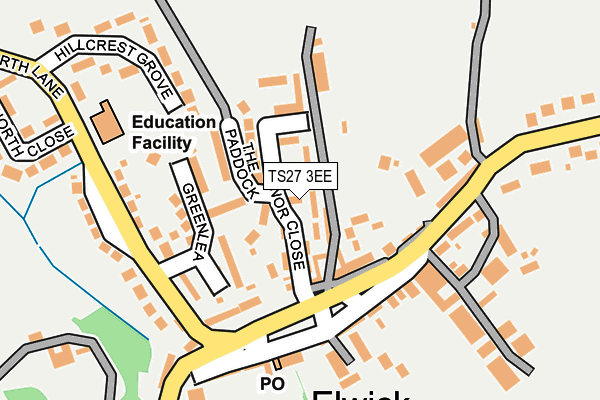 TS27 3EE map - OS OpenMap – Local (Ordnance Survey)