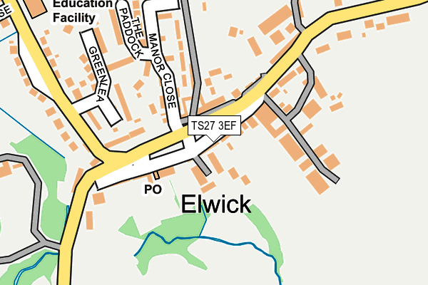 TS27 3EF map - OS OpenMap – Local (Ordnance Survey)