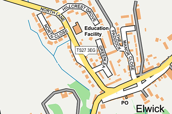 TS27 3EG map - OS OpenMap – Local (Ordnance Survey)