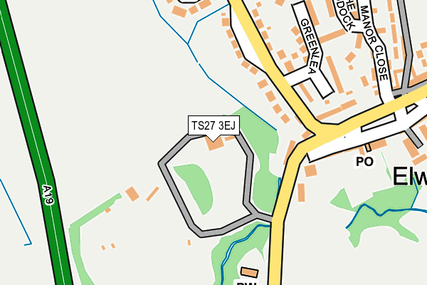 TS27 3EJ map - OS OpenMap – Local (Ordnance Survey)