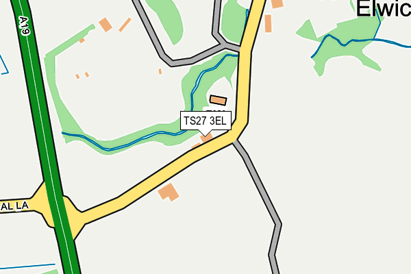 TS27 3EL map - OS OpenMap – Local (Ordnance Survey)