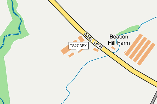 TS27 3EX map - OS OpenMap – Local (Ordnance Survey)