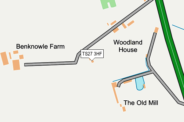 TS27 3HF map - OS OpenMap – Local (Ordnance Survey)