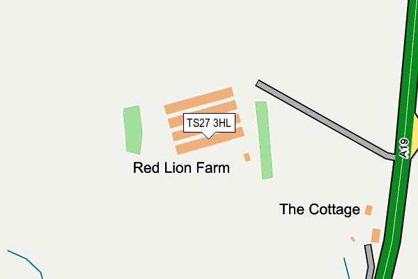 TS27 3HL map - OS OpenMap – Local (Ordnance Survey)