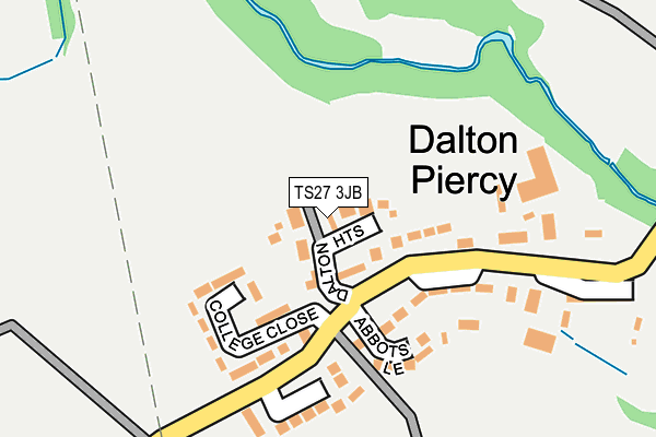 TS27 3JB map - OS OpenMap – Local (Ordnance Survey)
