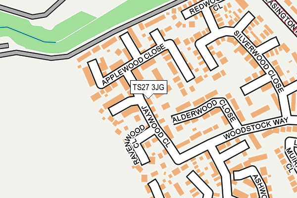 TS27 3JG map - OS OpenMap – Local (Ordnance Survey)