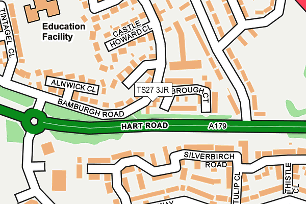 TS27 3JR map - OS OpenMap – Local (Ordnance Survey)
