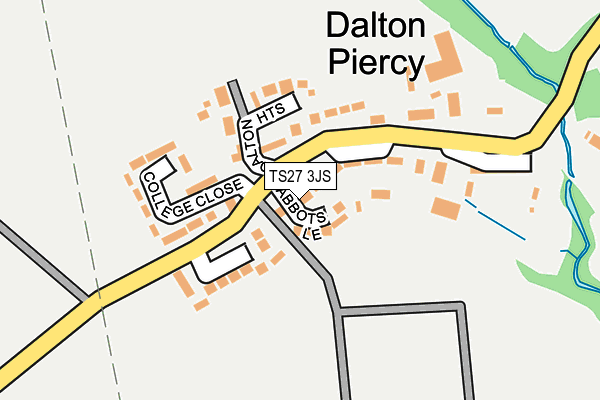 TS27 3JS map - OS OpenMap – Local (Ordnance Survey)