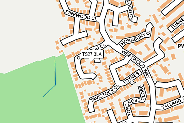 TS27 3LA map - OS OpenMap – Local (Ordnance Survey)