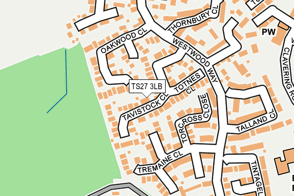 TS27 3LB map - OS OpenMap – Local (Ordnance Survey)