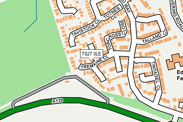 TS27 3LE map - OS OpenMap – Local (Ordnance Survey)