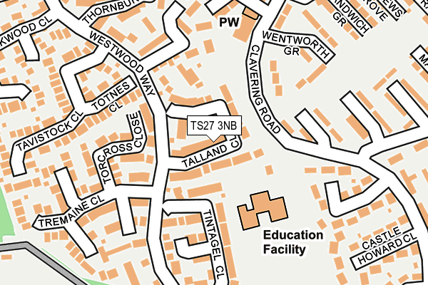 TS27 3NB map - OS OpenMap – Local (Ordnance Survey)