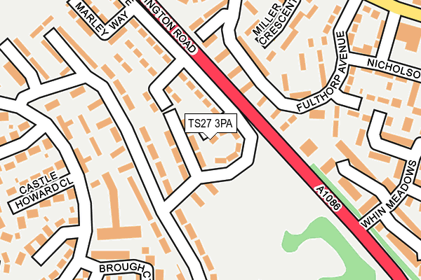 TS27 3PA map - OS OpenMap – Local (Ordnance Survey)