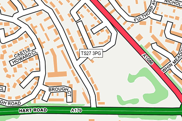 TS27 3PG map - OS OpenMap – Local (Ordnance Survey)