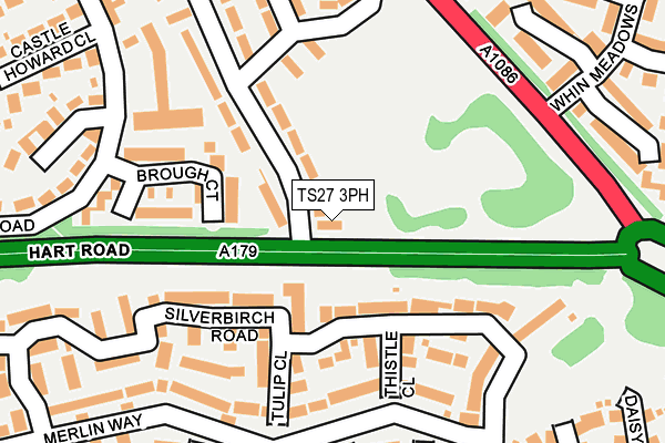 TS27 3PH map - OS OpenMap – Local (Ordnance Survey)