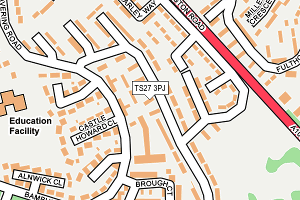 TS27 3PJ map - OS OpenMap – Local (Ordnance Survey)