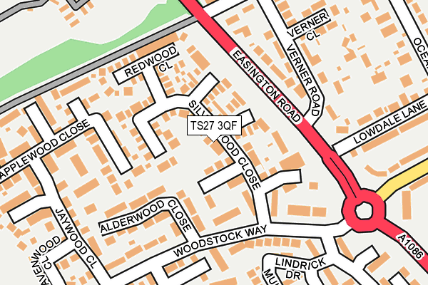 TS27 3QF map - OS OpenMap – Local (Ordnance Survey)