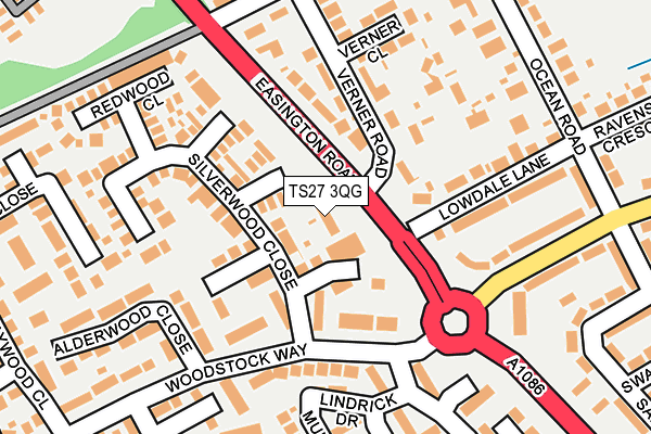 TS27 3QG map - OS OpenMap – Local (Ordnance Survey)