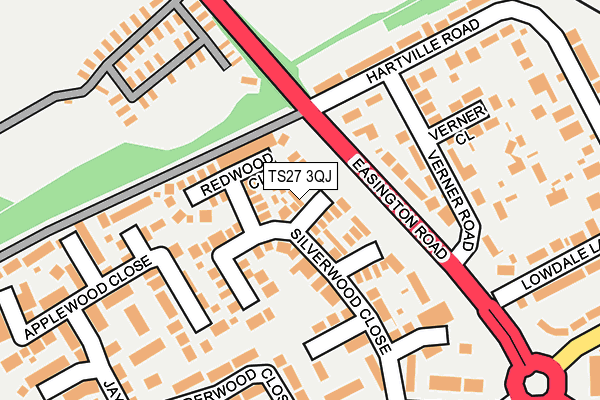 TS27 3QJ map - OS OpenMap – Local (Ordnance Survey)