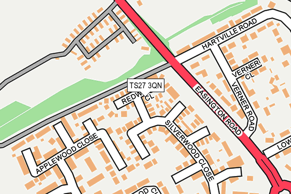 TS27 3QN map - OS OpenMap – Local (Ordnance Survey)