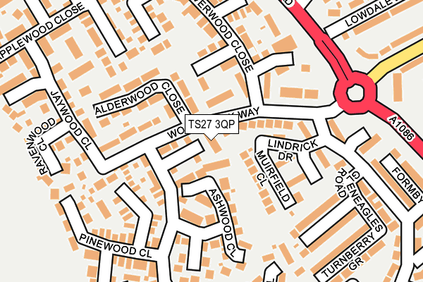 TS27 3QP map - OS OpenMap – Local (Ordnance Survey)